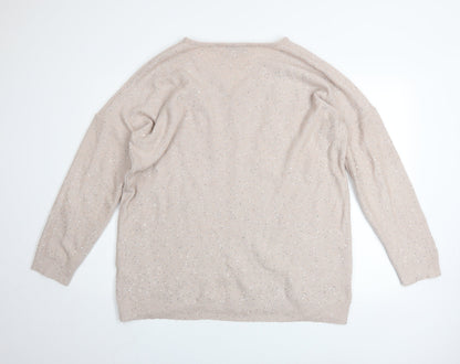 Womens UK Size L Wallis Beige Pullover Jumper