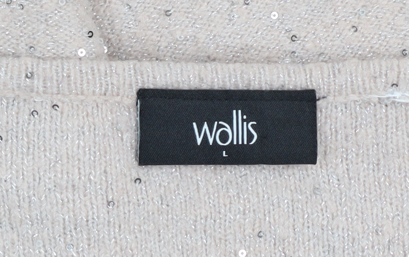 Womens UK Size L Wallis Beige Pullover Jumper