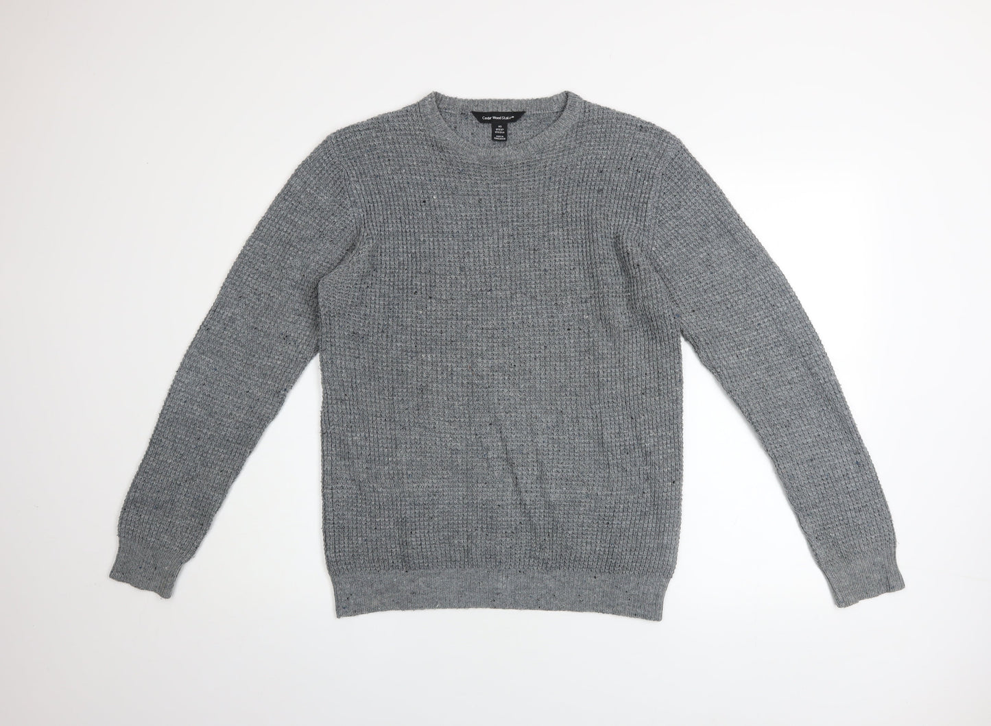 Mens UK Size XS Cedar Wood State Grey Pullover Jumper
