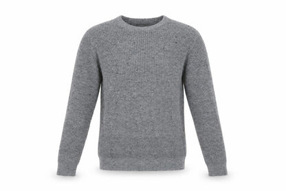 Cedarwood State Men's Grey XS Crew Neck Waffle Knit Pullover Jumper