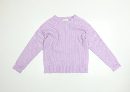 Womens UK Size S Marks and Spencer Purple Pullover Jumper