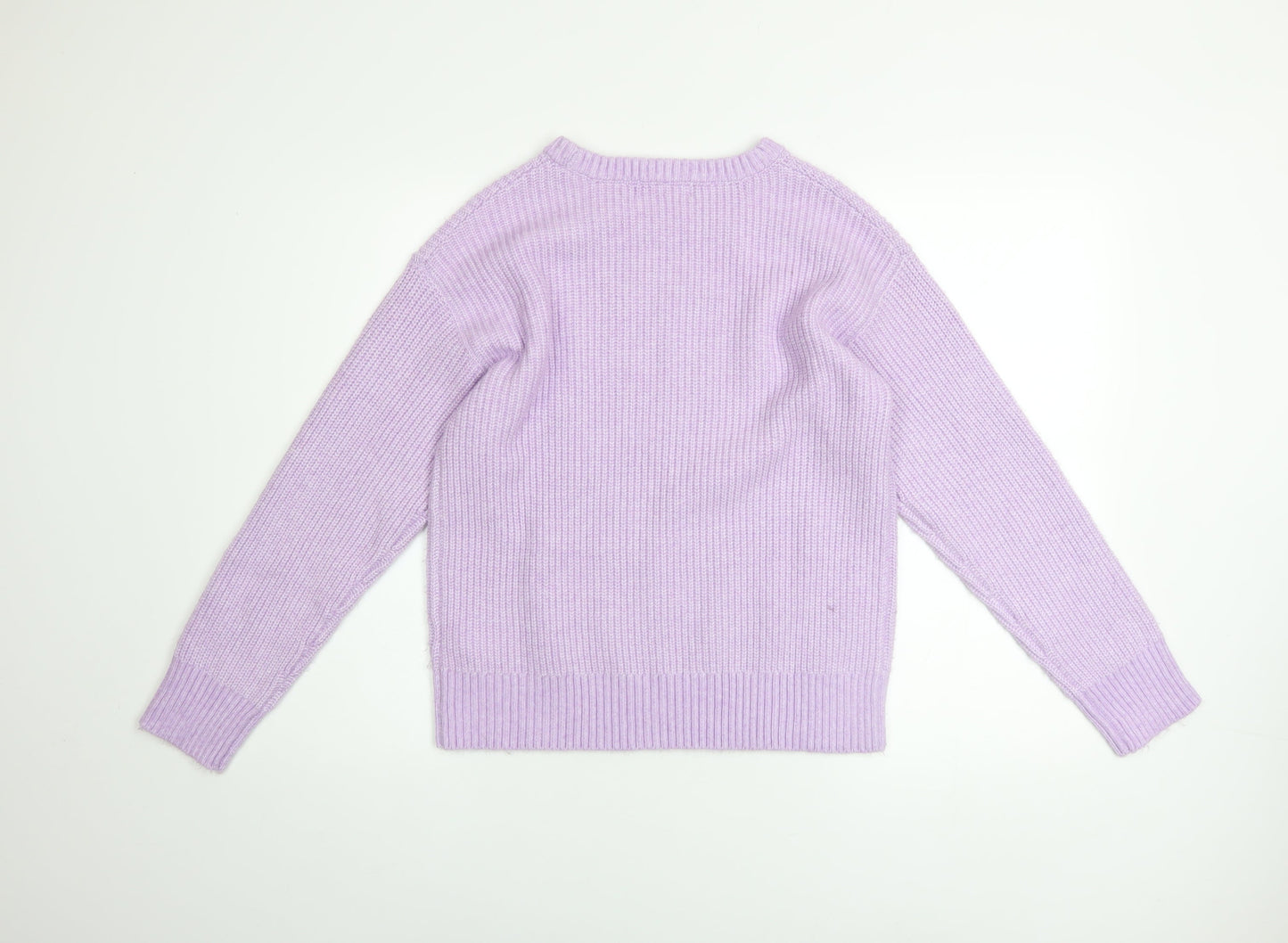 Womens UK Size S Marks and Spencer Purple Pullover Jumper