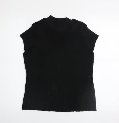 Womens UK Size L ASOS Black Basic T-Shirt