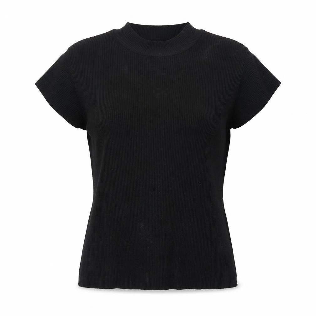 Womens UK Size L ASOS Black Basic T-Shirt