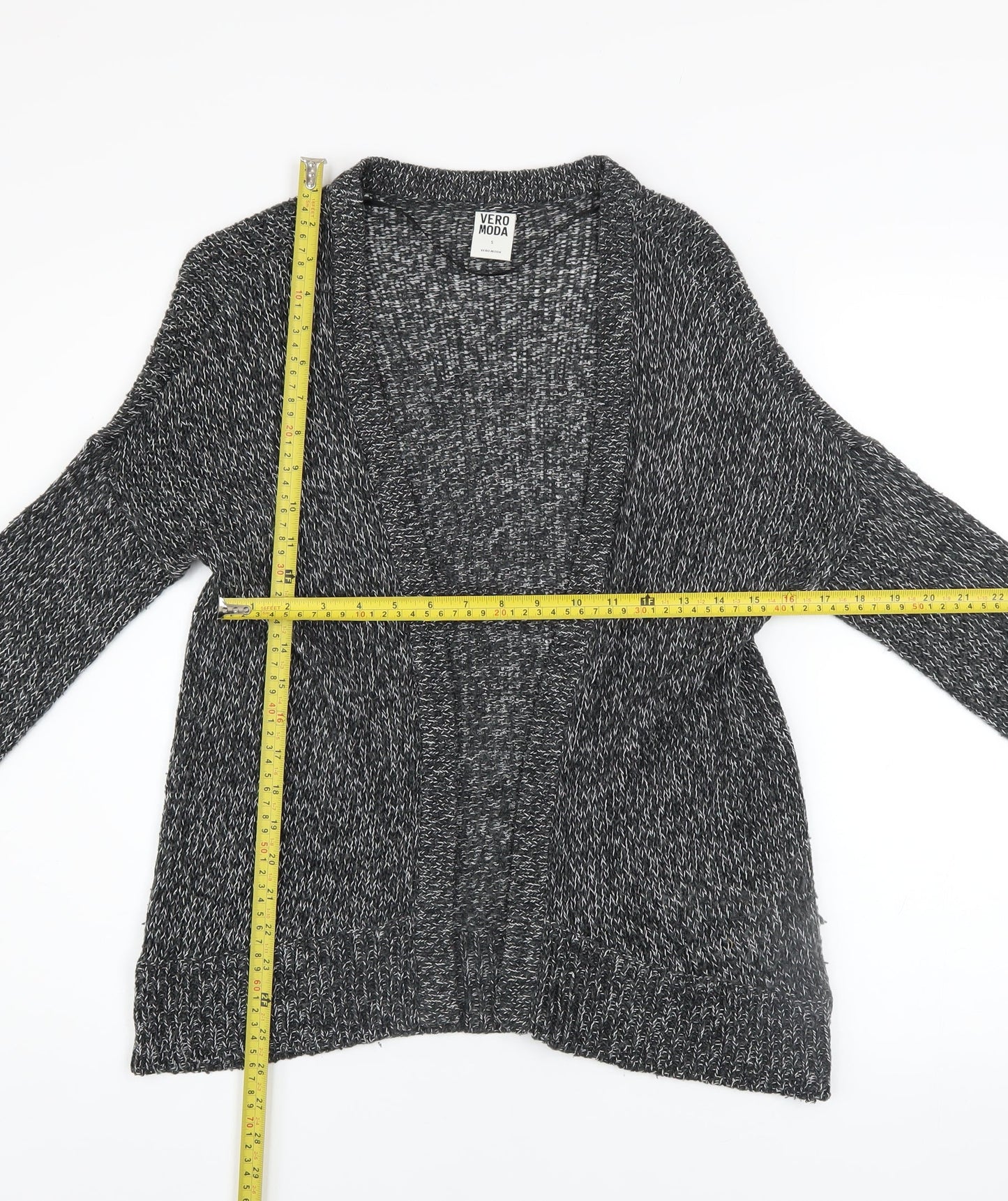 Womens UK Size S VERO MODA Grey Cardigan Jumper