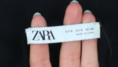 Womens UK Size 8 Zara Black Pullover Jumper