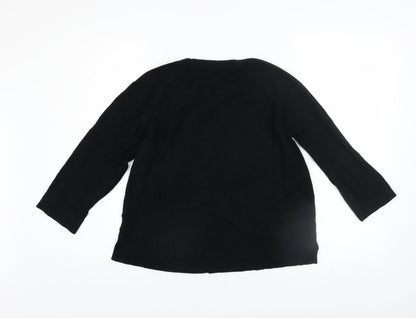 Womens UK Size L Philosophy Black Pullover Jumper