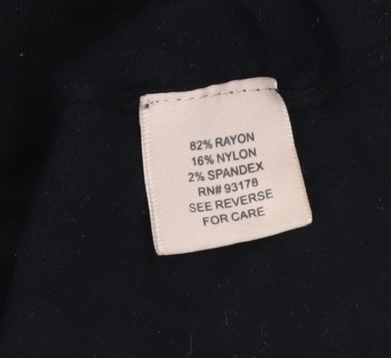 Womens UK Size L Philosophy Black Pullover Jumper