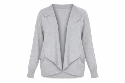 Womens UK Size M DKNY Grey Cardigan Jumper