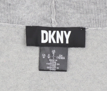 Womens UK Size M DKNY Grey Cardigan Jumper