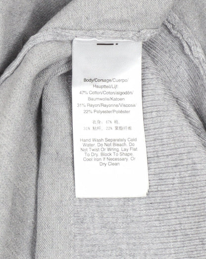 Womens UK Size M DKNY Grey Cardigan Jumper