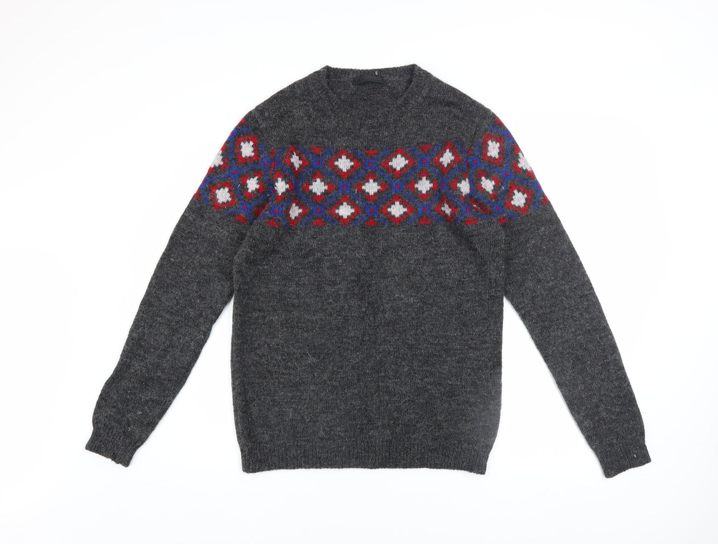 Mens UK Size XS ASOS Grey Pullover Jumper