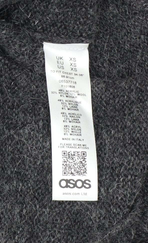 Mens UK Size XS ASOS Grey Pullover Jumper