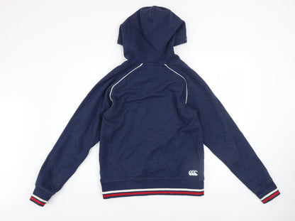 Womens UK Size 10 Canterbury Blue Pullover Hoodie