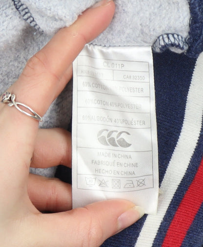 Womens UK Size 10 Canterbury Blue Pullover Hoodie
