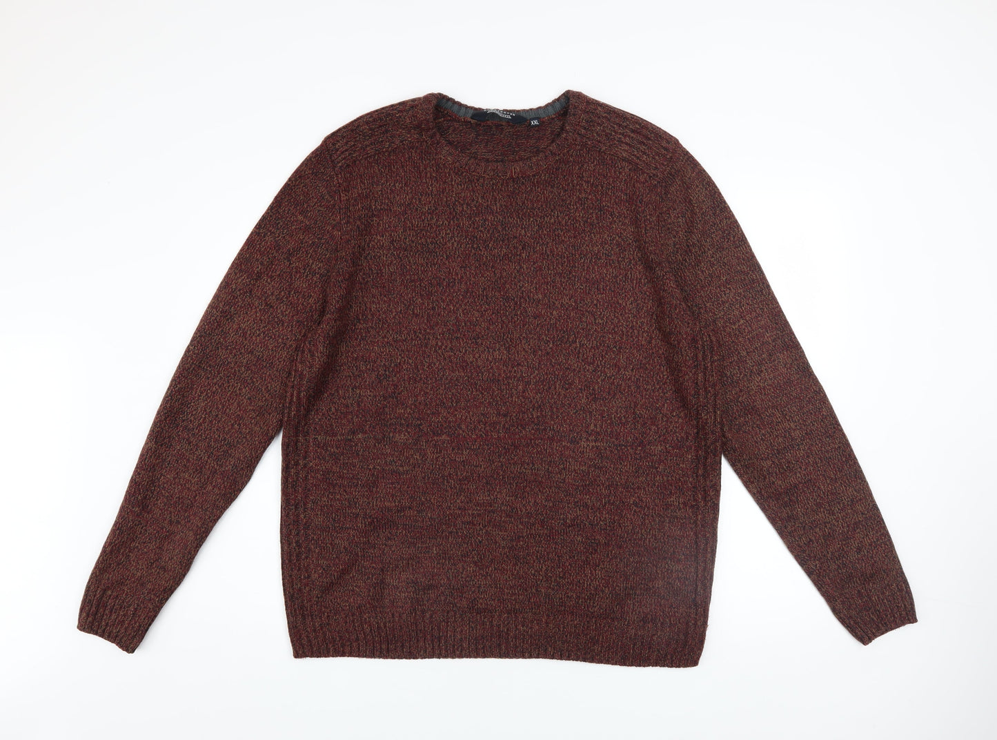 Mens UK Size 2XL Kensington Eastside Brown Pullover Jumper
