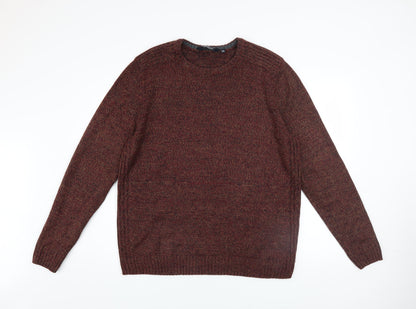 Mens UK Size 2XL Kensington Eastside Brown Pullover Jumper
