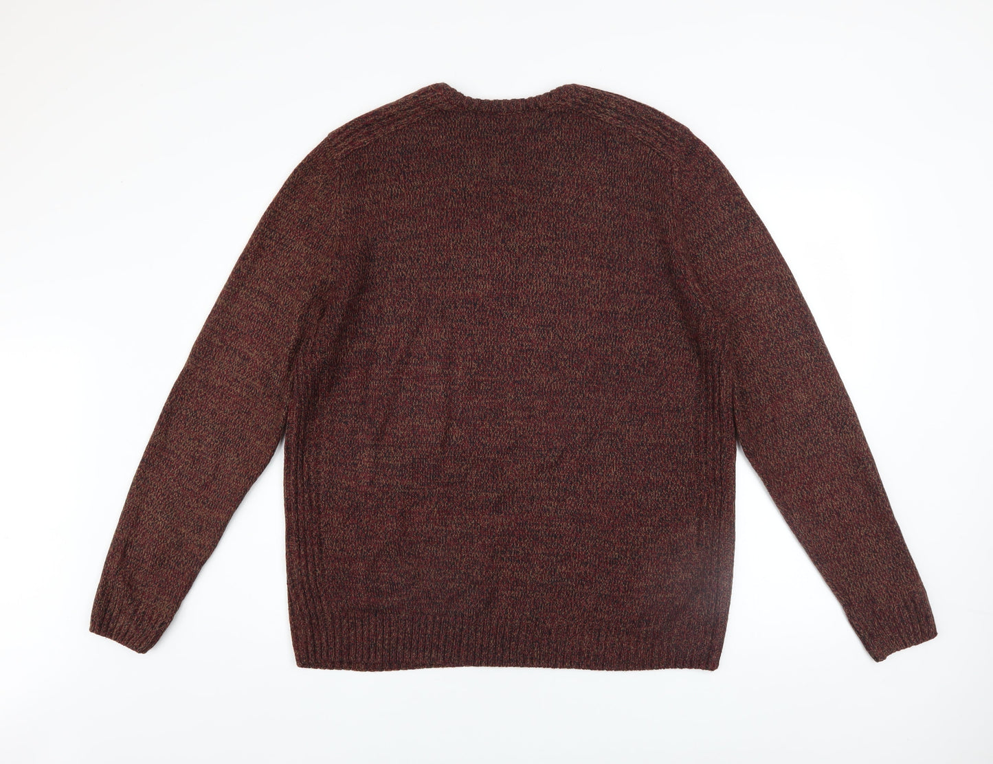 Mens UK Size 2XL Kensington Eastside Brown Pullover Jumper