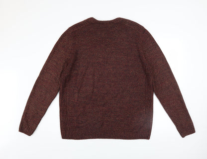 Mens UK Size 2XL Kensington Eastside Brown Pullover Jumper