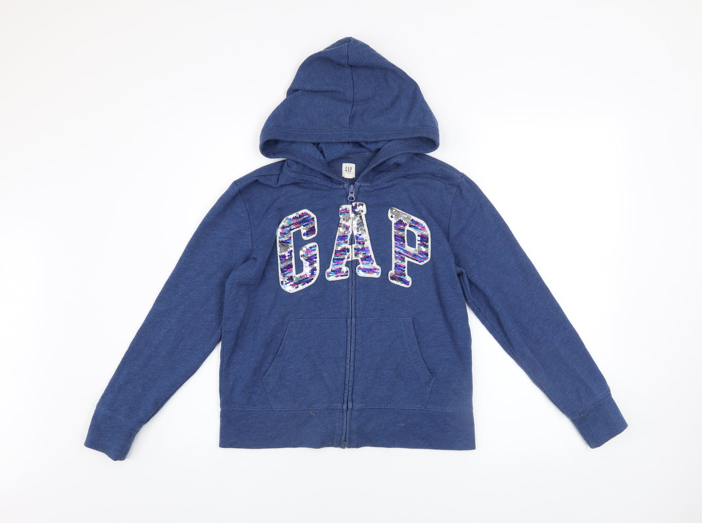 Girls UK Size 12-13 Years Gap Blue Full Zip Hoodie