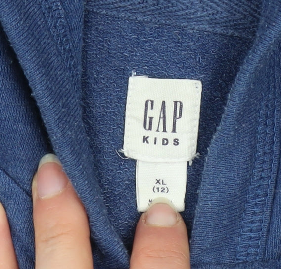 Girls UK Size 12-13 Years Gap Blue Full Zip Hoodie