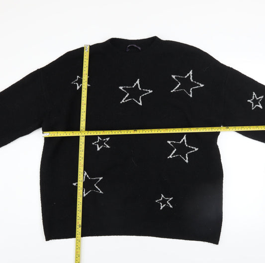 Womens UK Size L Marks and Spencer Black Pullover Jumper