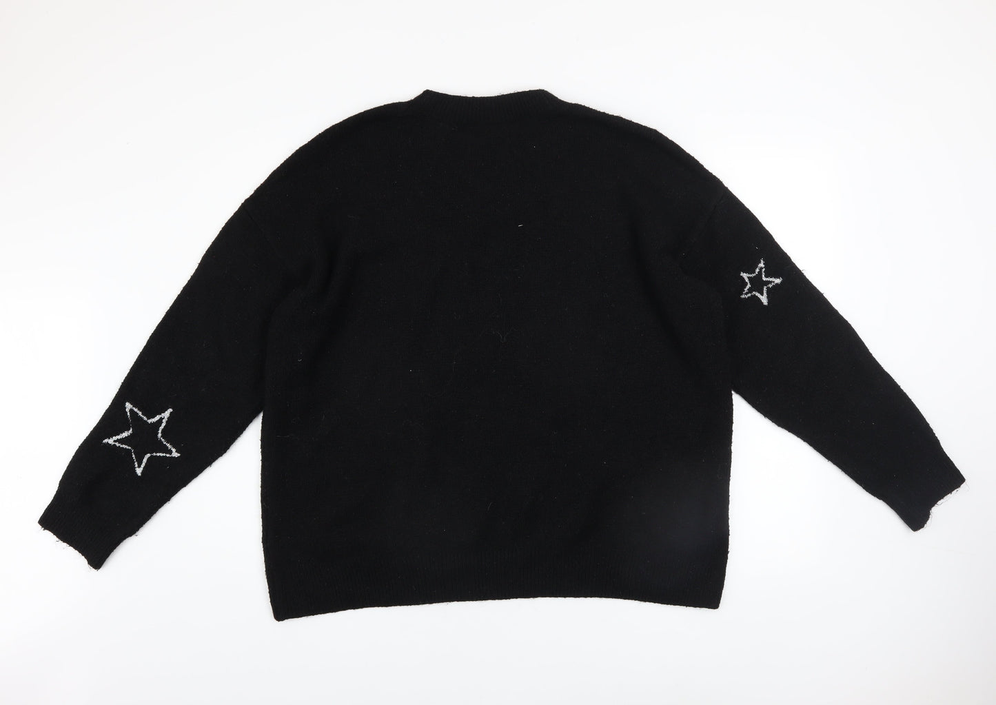 Womens UK Size L Marks and Spencer Black Pullover Jumper