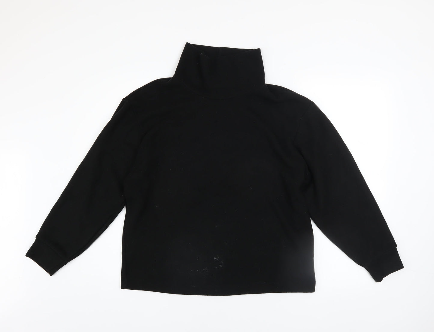 Uniqlo Womens Black Roll Neck Long Sleeve Pullover Jumper Size S