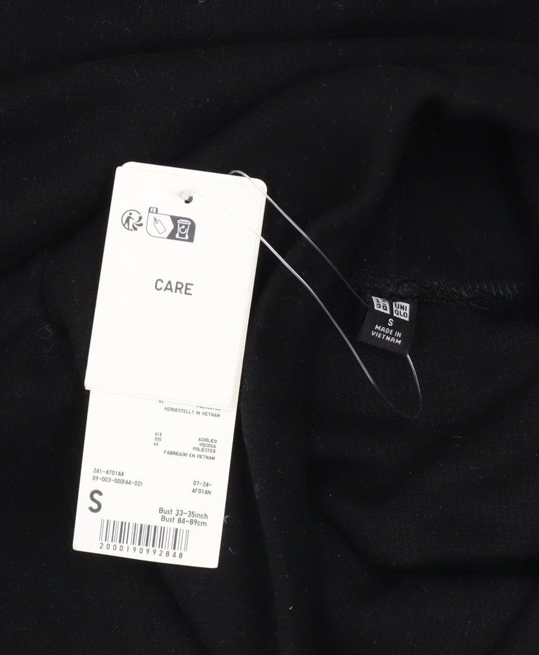 Uniqlo Womens Black Roll Neck Long Sleeve Pullover Jumper Size S