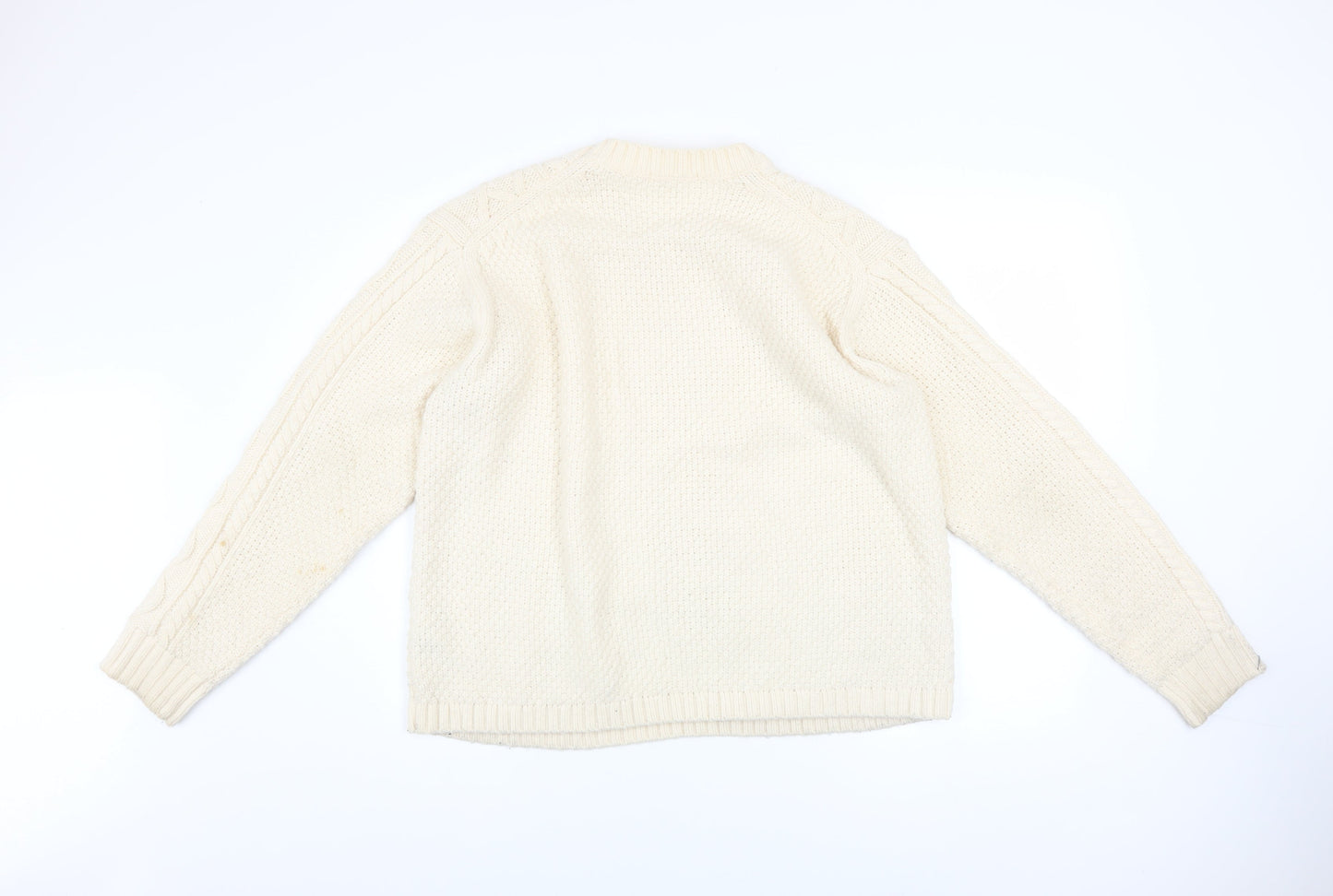 Womens UK Size L Uniqlo Ivory Pullover Jumper