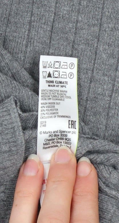 Womens UK Size 18 Marks and Spencer Grey Pullover Jumper