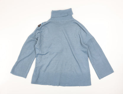 Womens UK Size 10 Lost Ink Blue Pullover Jumper
