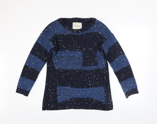 Womens UK Size S Carmin Blue Pullover Jumper