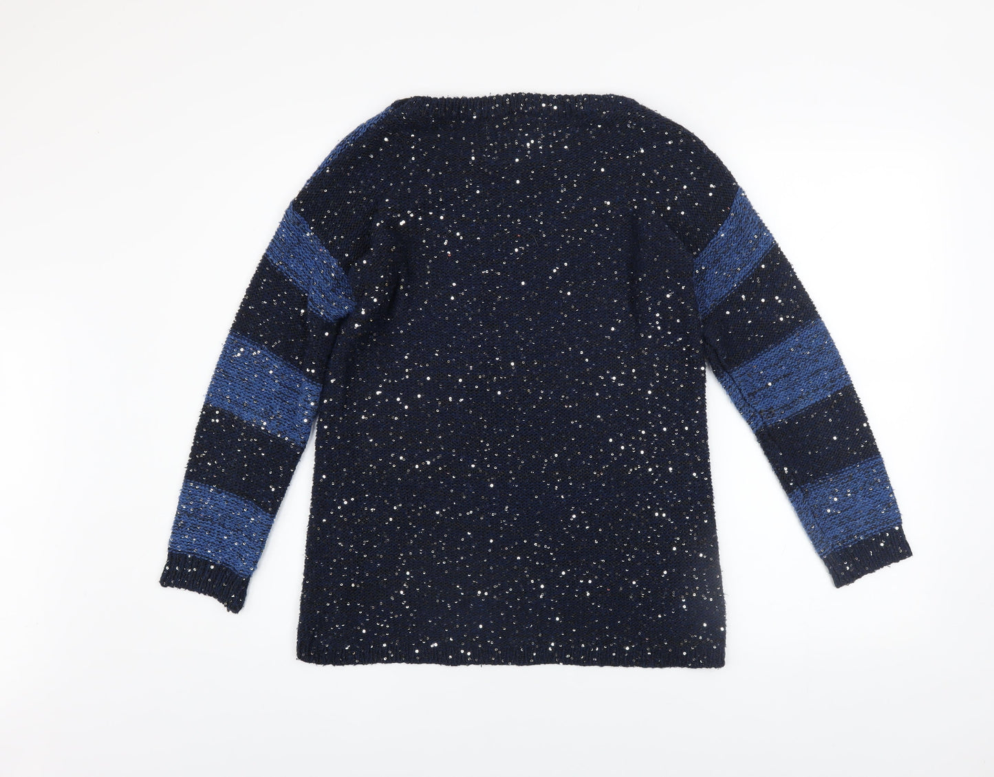 Womens UK Size S Carmin Blue Pullover Jumper