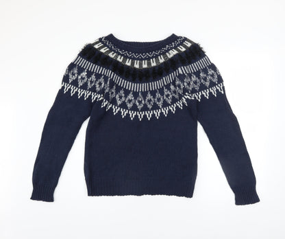 Womens UK Size S VERO MODA Blue Pullover Jumper