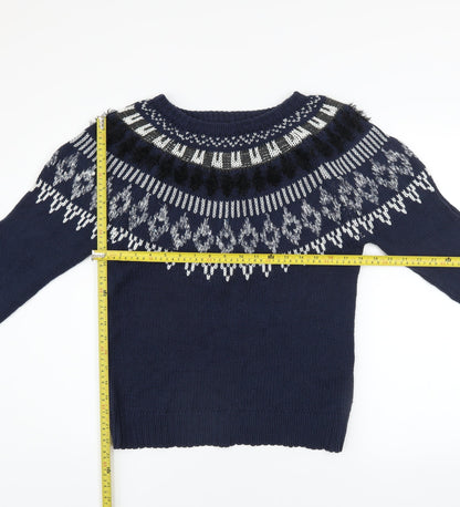 Womens UK Size S VERO MODA Blue Pullover Jumper