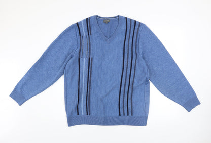 Mens UK Size M Wolsey Blue Pullover Jumper