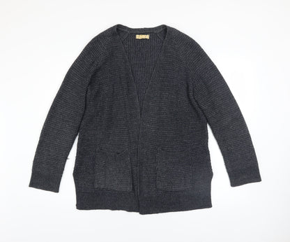 Womens UK Size 12 Fat Face Grey Cardigan Jumper