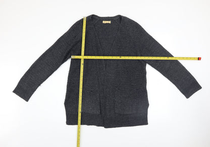 Womens UK Size 12 Fat Face Grey Cardigan Jumper