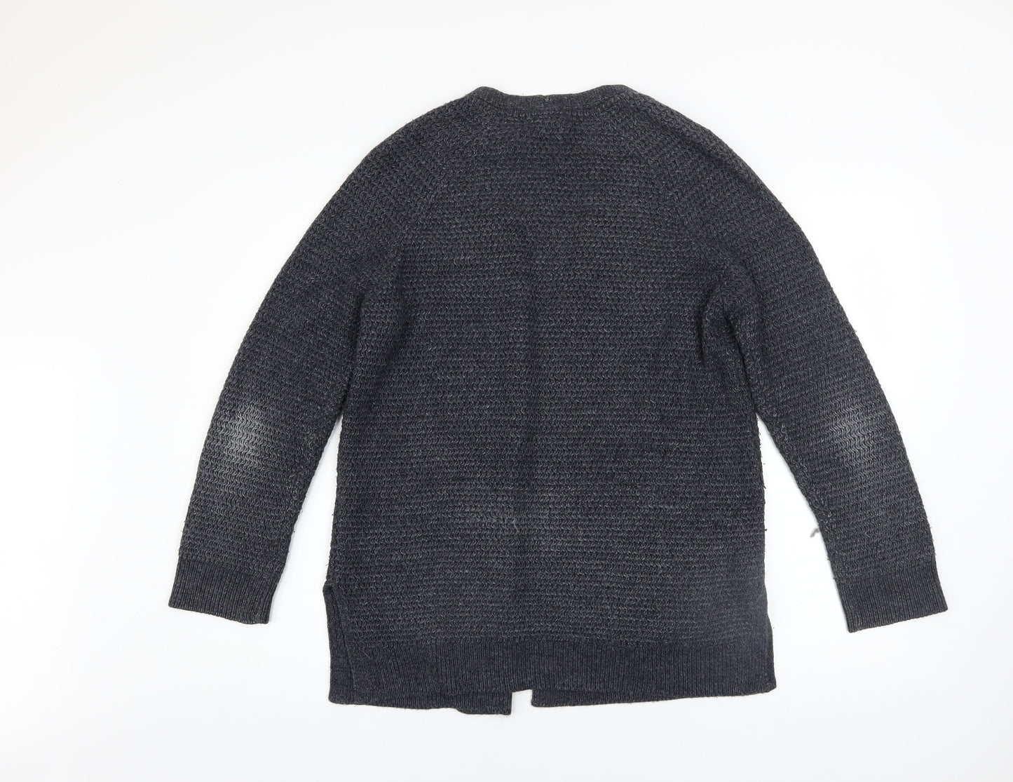Womens UK Size 12 Fat Face Grey Cardigan Jumper
