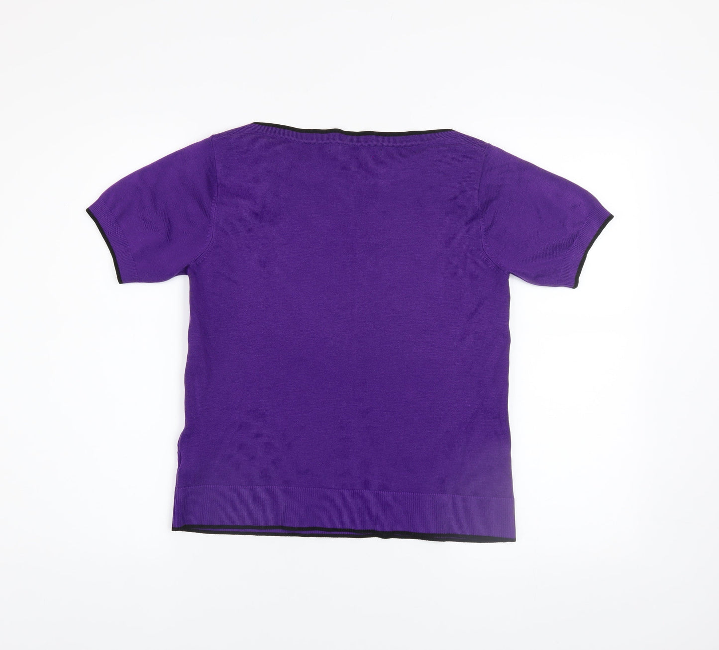 Womens UK Size 12 Principles by Ben de Lisi Purple Basic T-Shirt