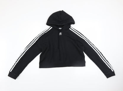Womens UK Size XS adidas Black Pullover Hoodie