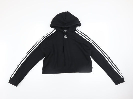 Womens UK Size XS adidas Black Pullover Hoodie