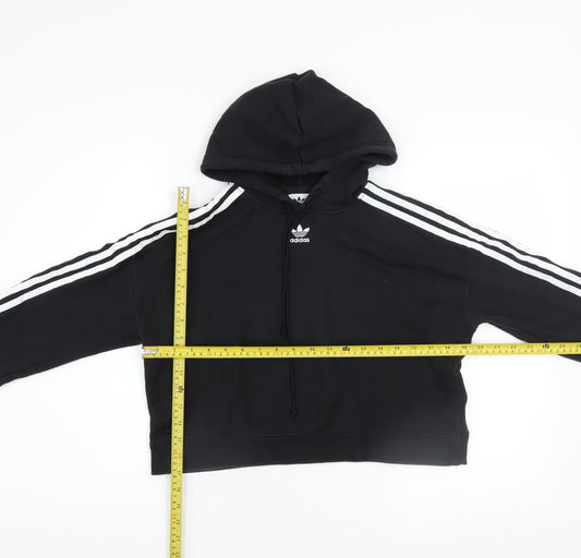 Womens UK Size XS adidas Black Pullover Hoodie