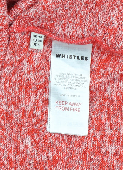 Womens UK Size 10 Whistles Red Pullover Jumper