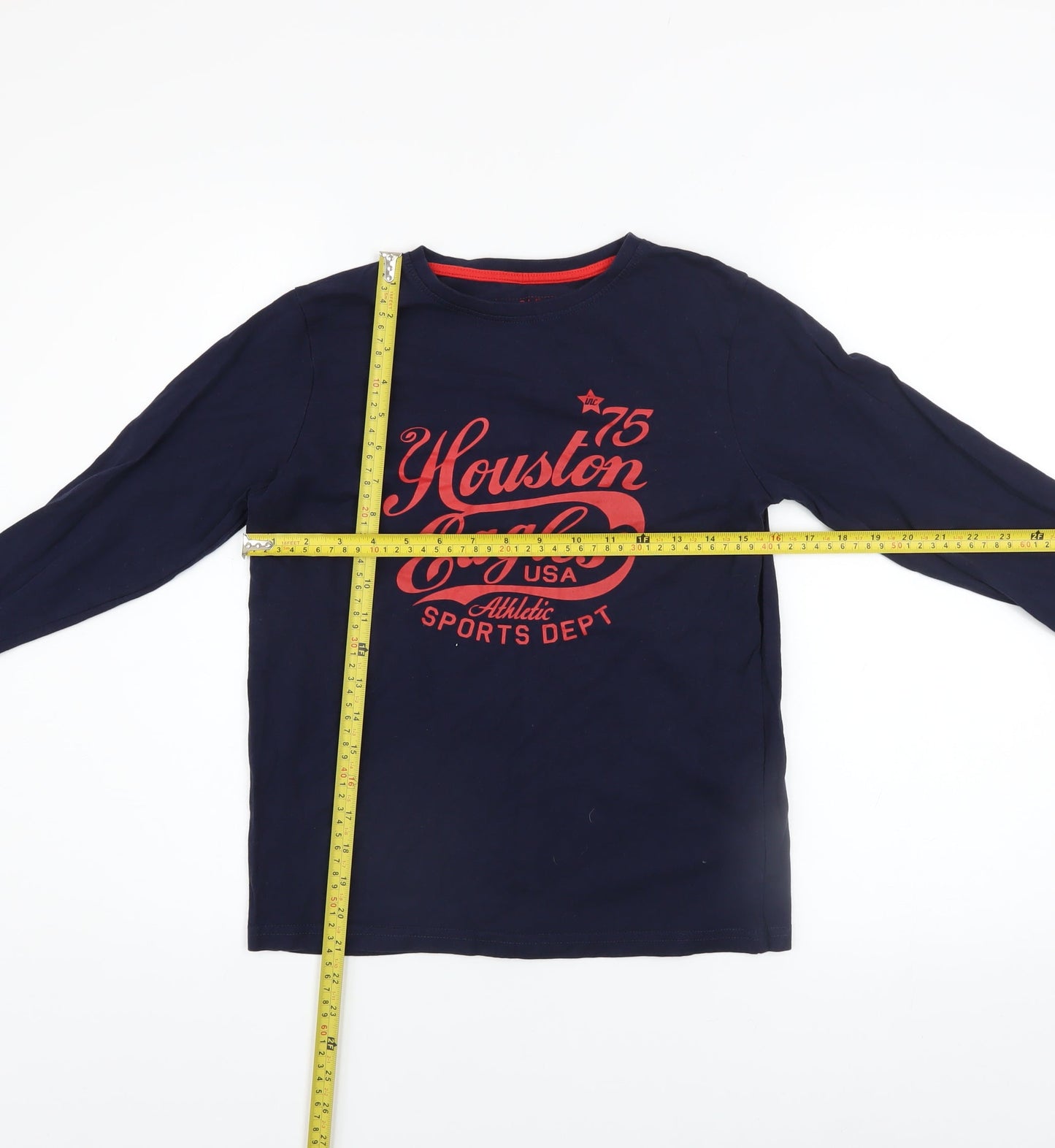 Boys UK Size 11-12 Years Rebel by Primark Blue Basic T-Shirt