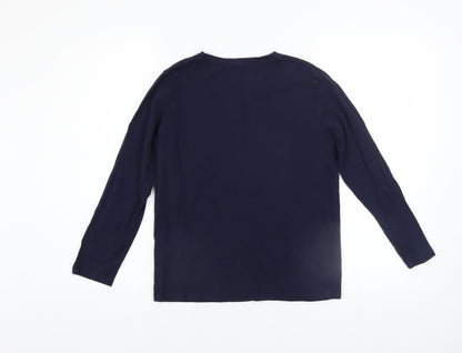 Boys UK Size 11-12 Years Rebel by Primark Blue Basic T-Shirt