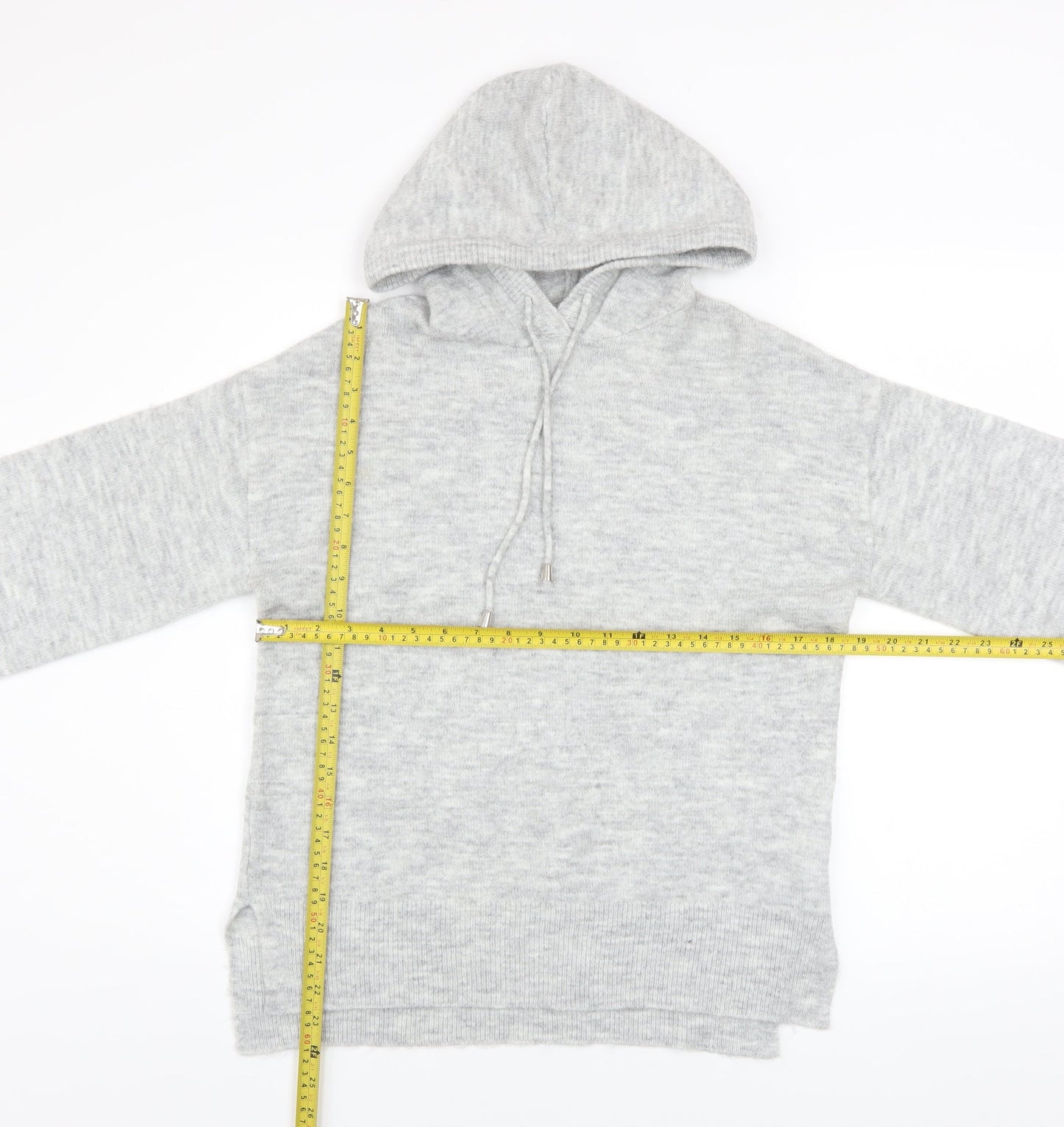 Womens UK Size S Peacocks Grey Pullover Hoodie