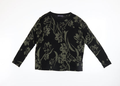 Womens UK Size M Marks and Spencer Black Pullover Jumper