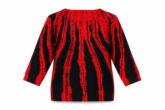 Womens UK Size L Just Elegance Red Pullover Jumper